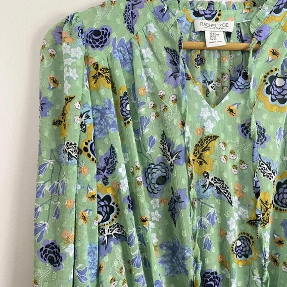 Rachel Zoe Floral Boho Peasant Blouse - Picture 10 of 14